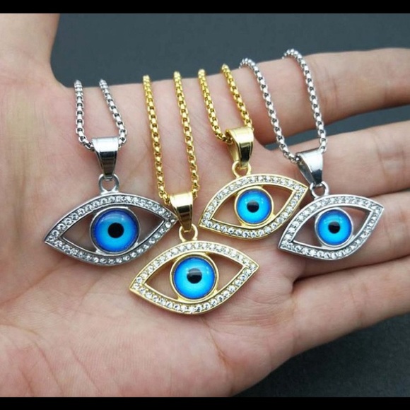 Mau Olho Pendant Chain - SILVER ONLY 1 LEFT - Picture 10 of 11